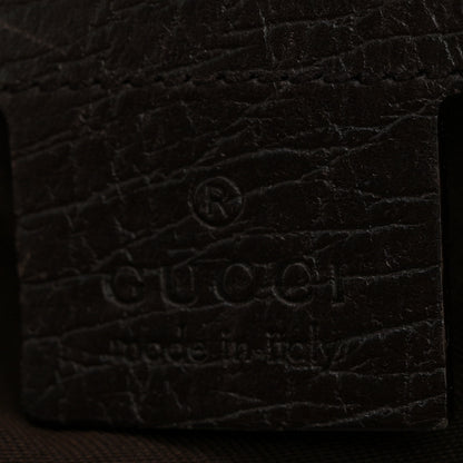 Gucci Monogram Medium Horsebit Chain Hobo Dark Brown 6 of 11