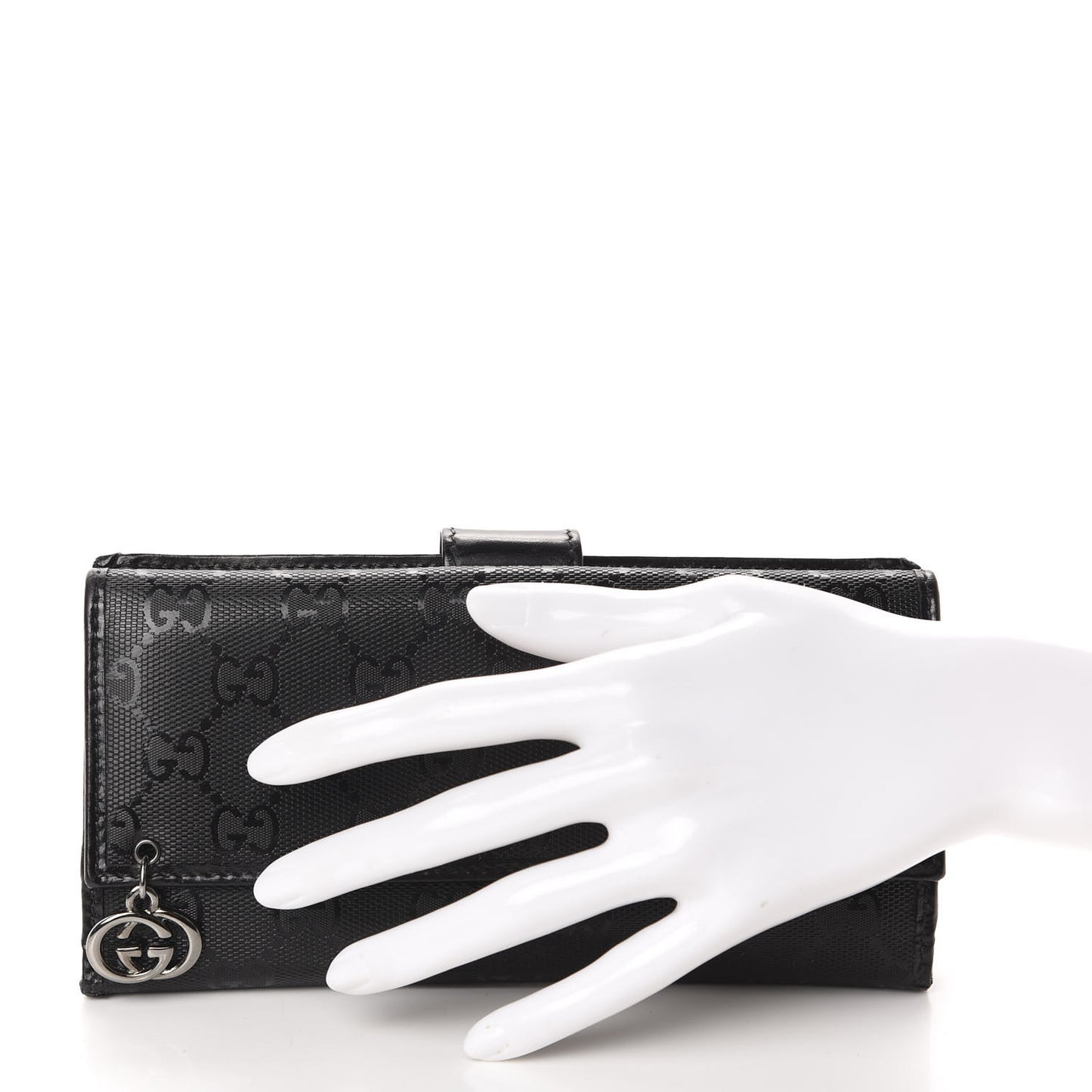 Imprime Monogram GG Pierce Continental Flap Wallet Black