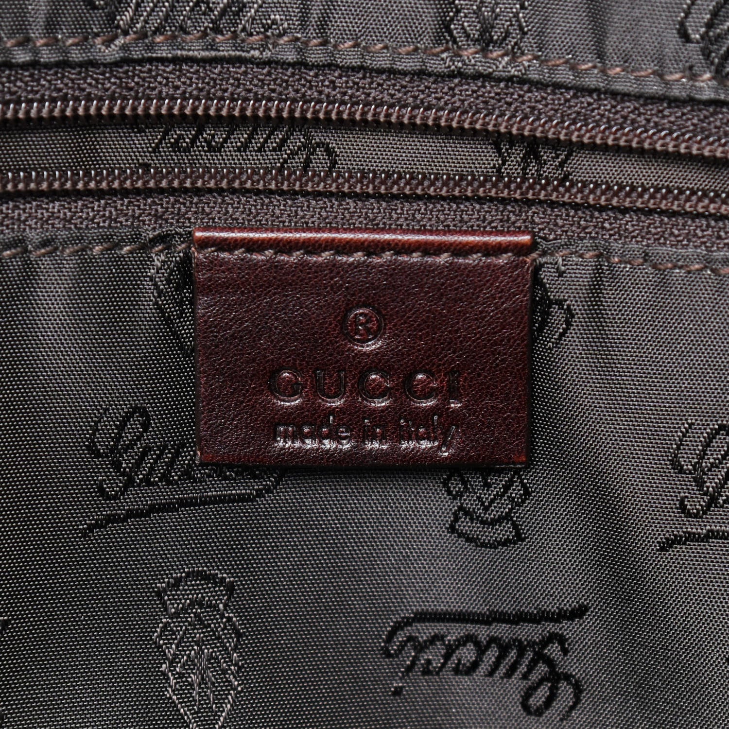 Gucci Crystal Monogram Large Duchessa Boston Dark Brown 8 of 9