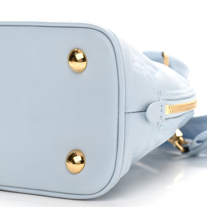 Louis Vuitton Calfskin Bubblegram Alma BB Ice Blue 9 of 9