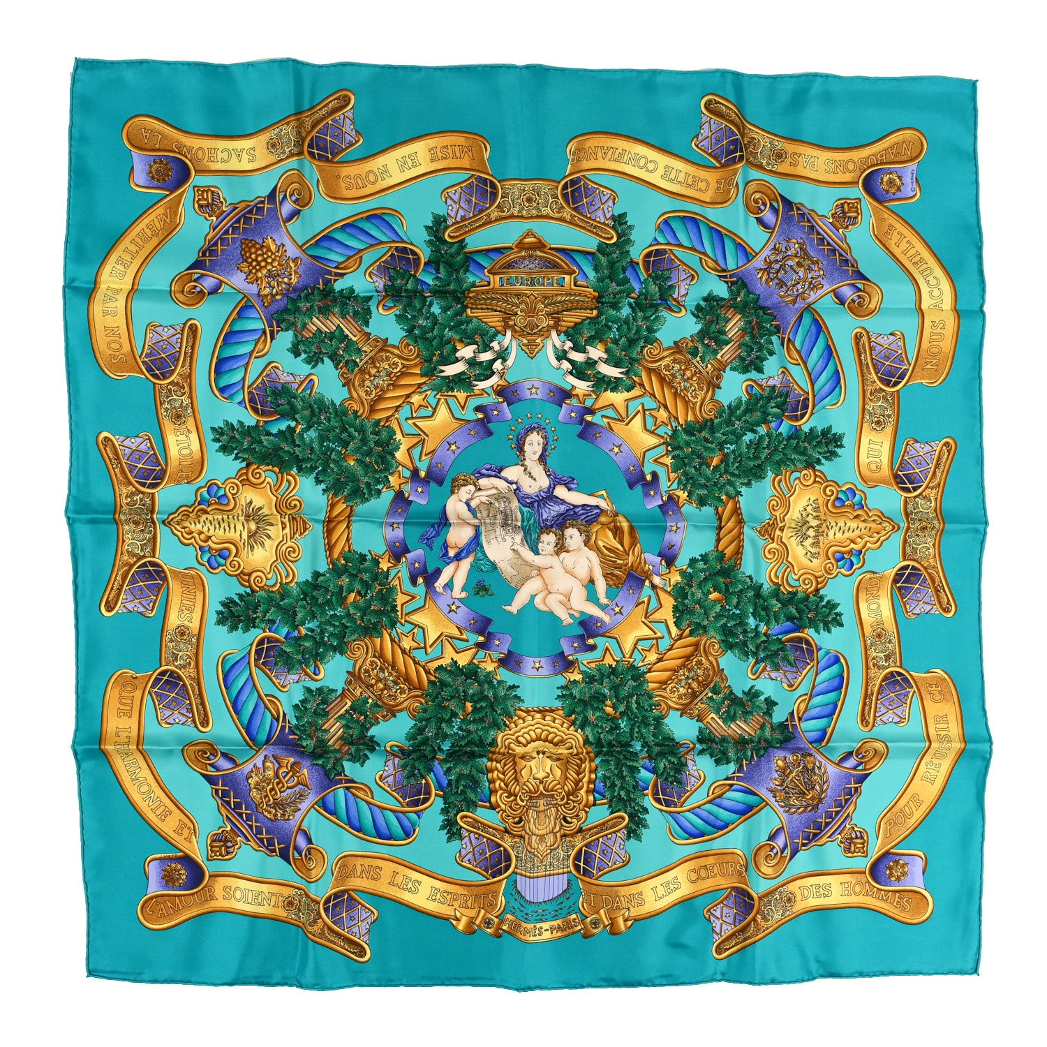 Hermes Silk Carres Scarf 90 Multicolor 1 of 3