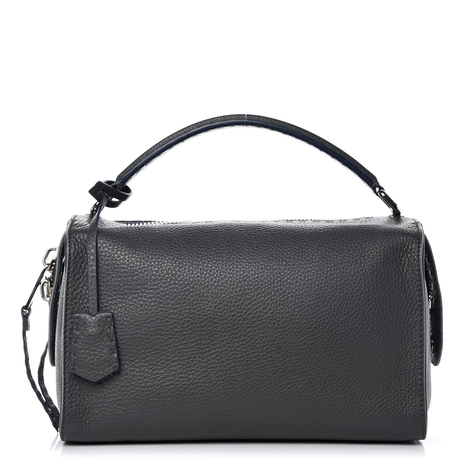 Fendi Cuoio Romano Selleria Lei Boston Tote Asfalto 1 of 9