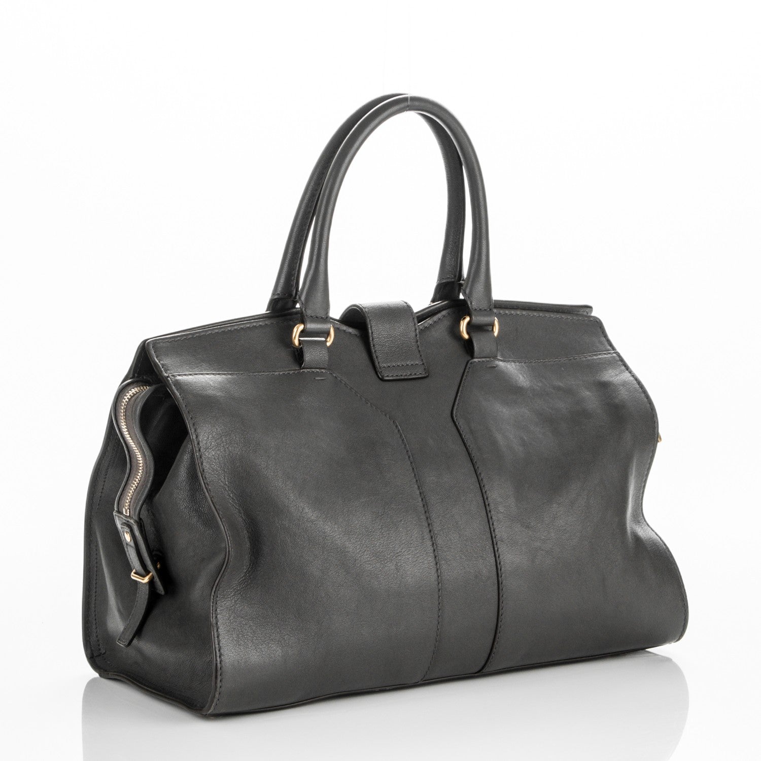 Saint Laurent Sheepskin Medium Cabas ChYc Grey 3 of 7