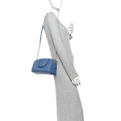 Louis Vuitton Empreinte Monogram Giant Speedy Bandouliere 20 Blue Jean 2 of 10