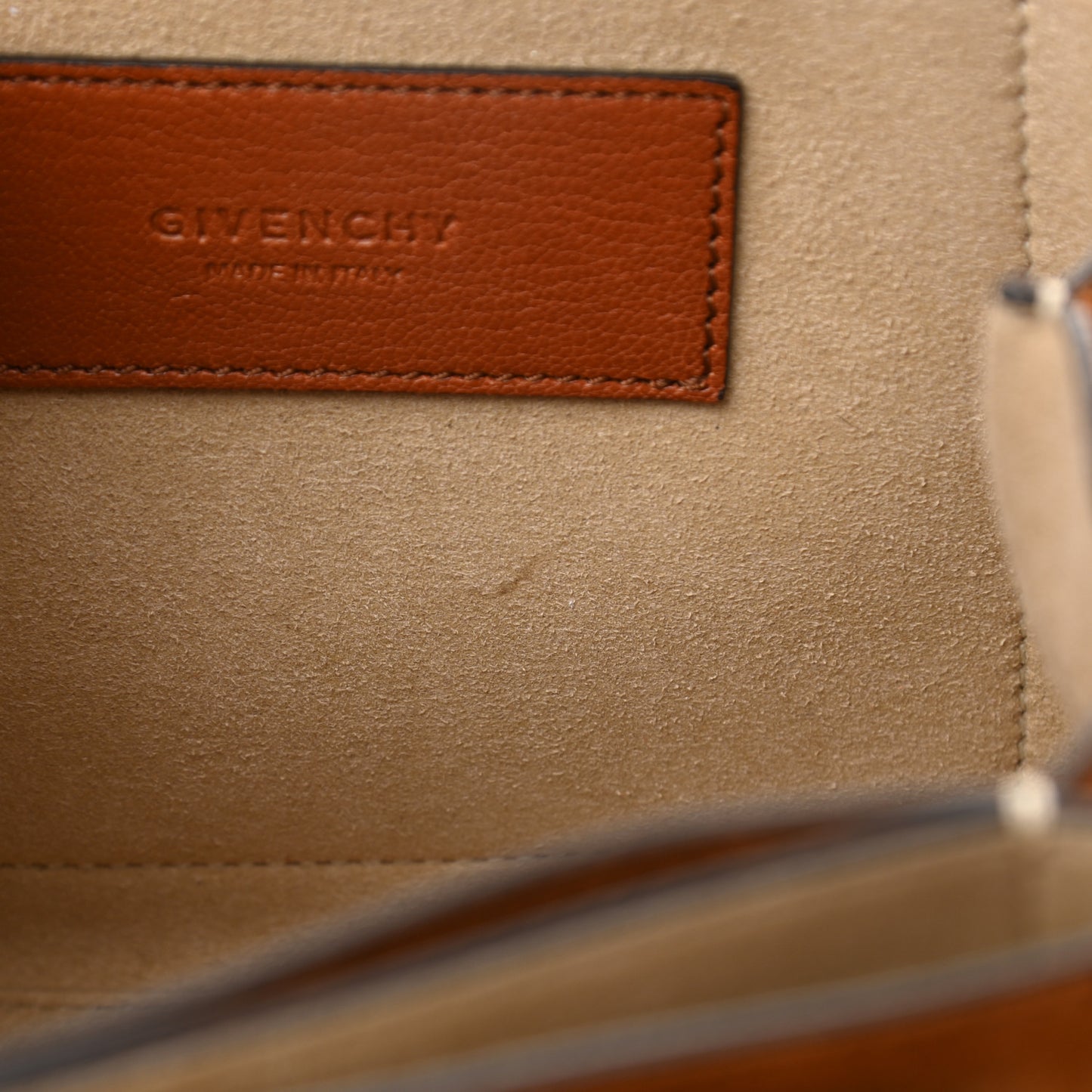 Goatskin Suede Small GV3 Shoulder Bag Amber Mastic