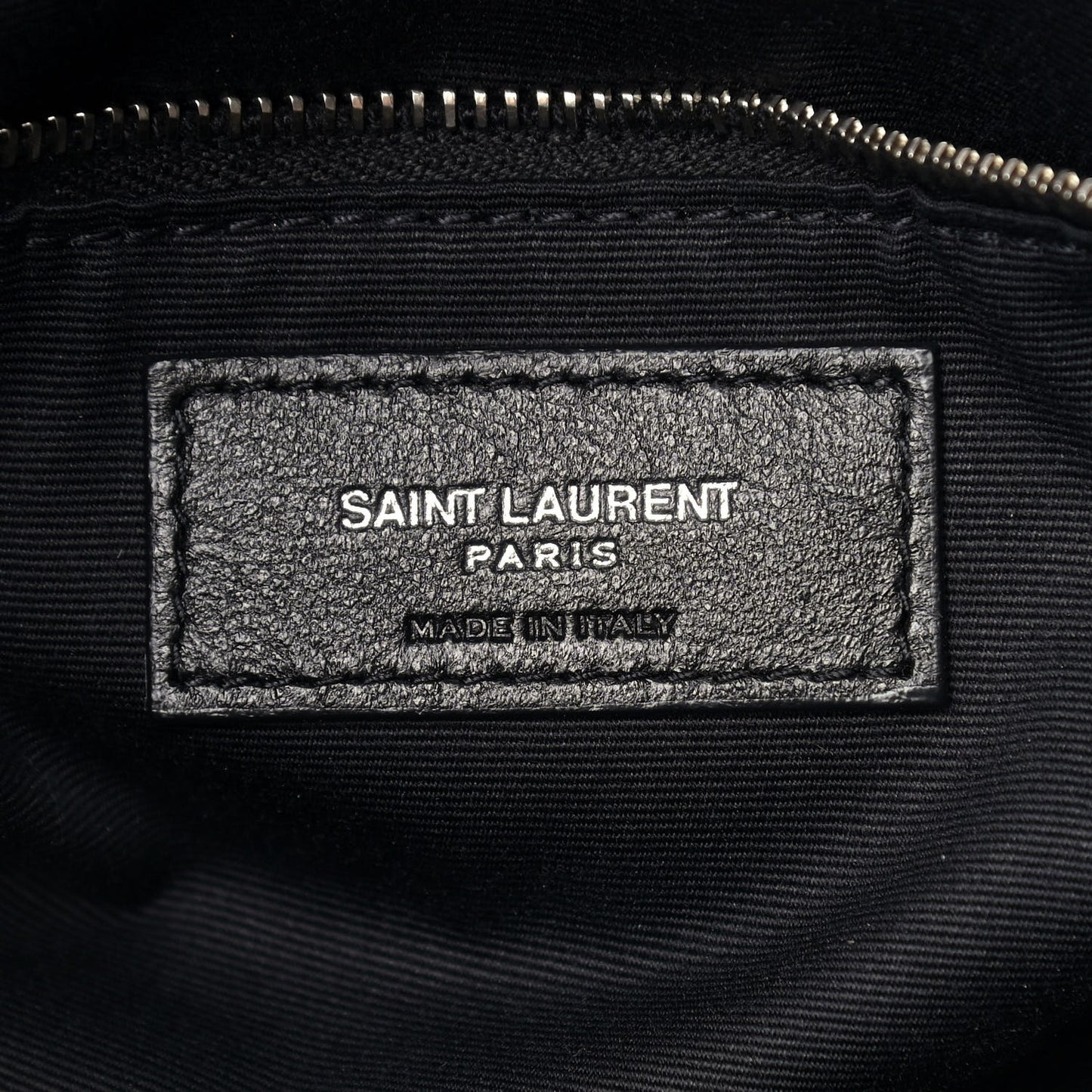 Lambskin Quilted Small Loulou Puffer Monogram Chain Satchel Black