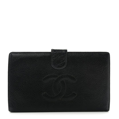 Chanel Caviar Timeless CC French Wallet Black 1 of 13
