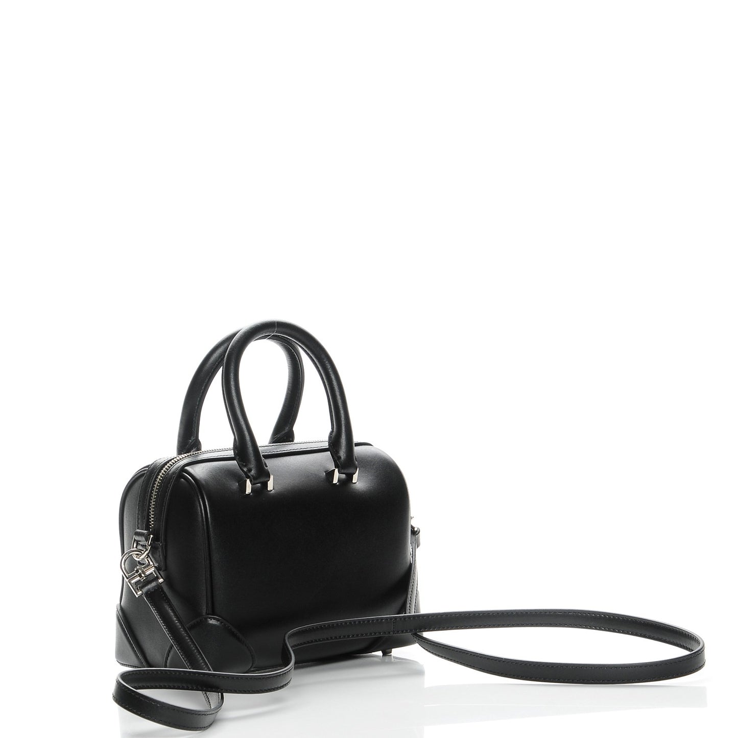 Calfskin Star Micro Lucrezia Black Silver