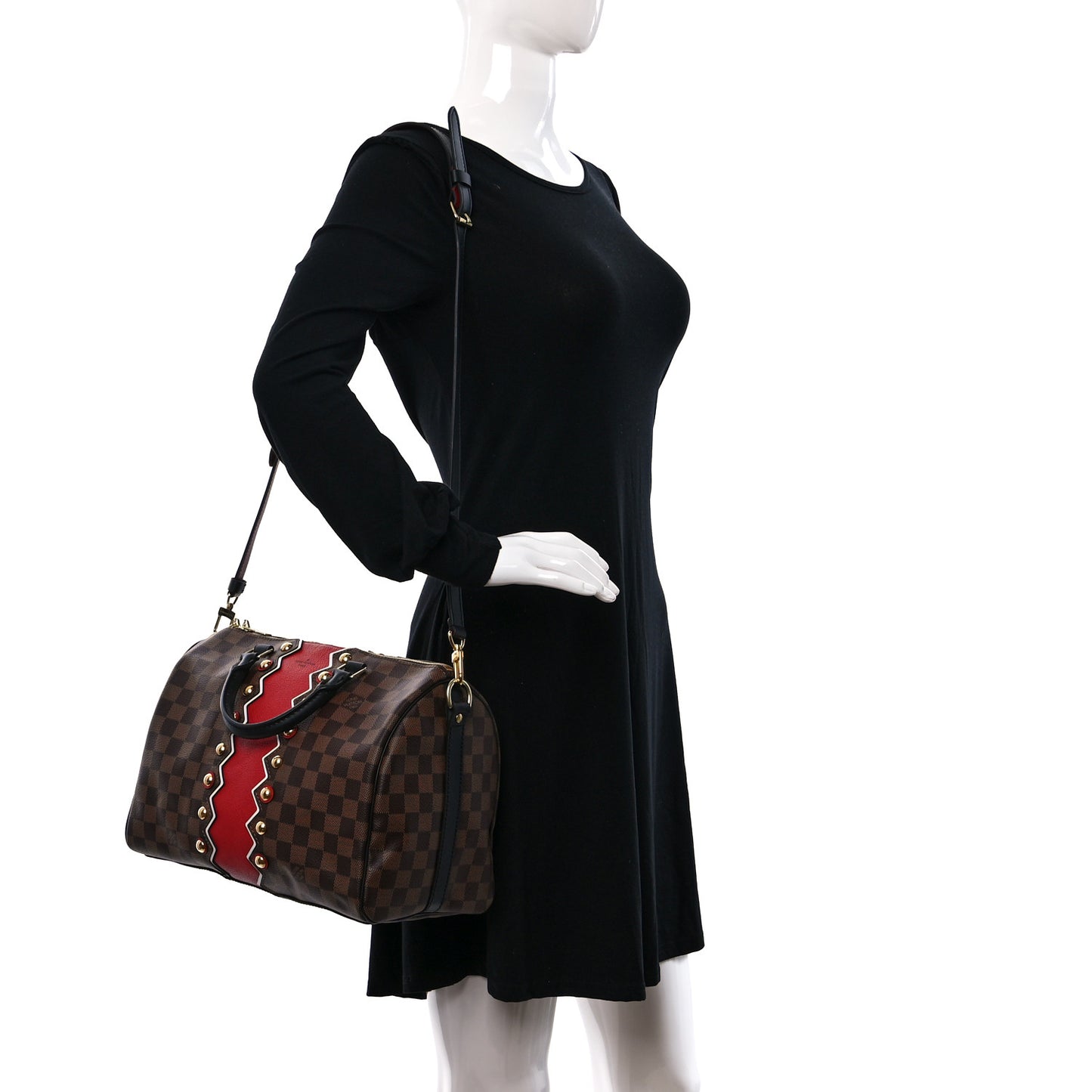 Damier Ebene Karakoram Speedy Bandouliere 30