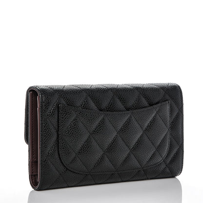 Chanel Caviar Quilted Large Flap Wallet Black 3 of 8
