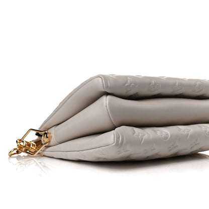 Louis Vuitton Lambskin Embossed Monogram Coussin PM Beige Cream 8 of 11
