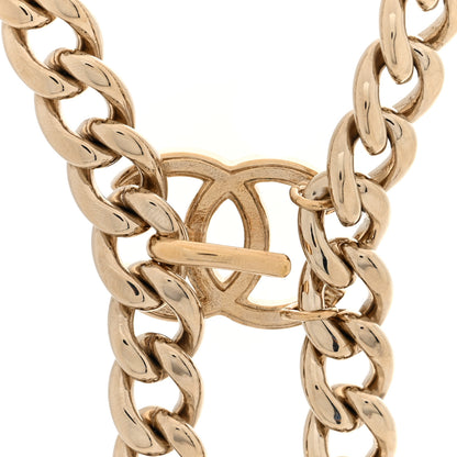 Chanel Metal Strass Pearl Lipstick Necklace Pink Gold 5 of 5