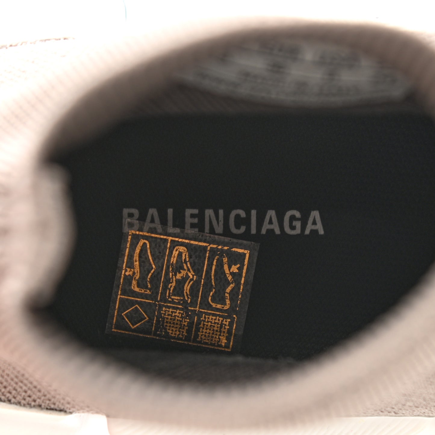 Technical 3D Recycled Knit Bi-Color Sole Womens Speed 2.0 Sneakers 36 Dark Beige White Black