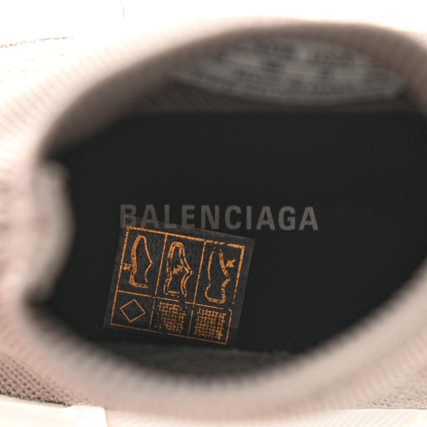 Balenciaga Technical 3D Recycled Knit Bi-Color Sole Womens Speed 2.0 Sneakers 36 Dark Beige White Black 6 of 9