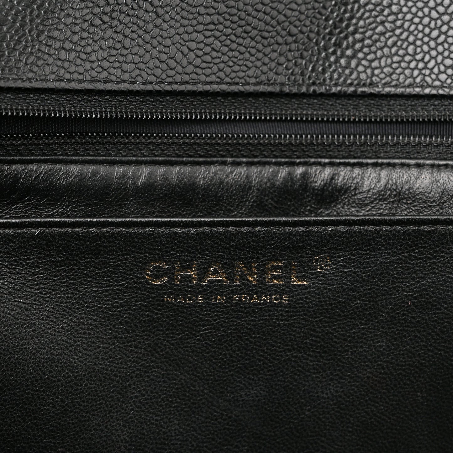 Caviar Quilted Jumbo Single Flap Black