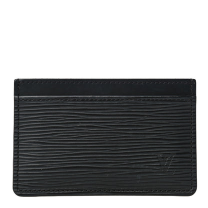 Louis Vuitton Epi Card Holder Black 1 of 10