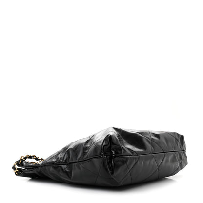 Chanel Shiny Calfskin Quilted Small Chanel 22 Black 5 of 12