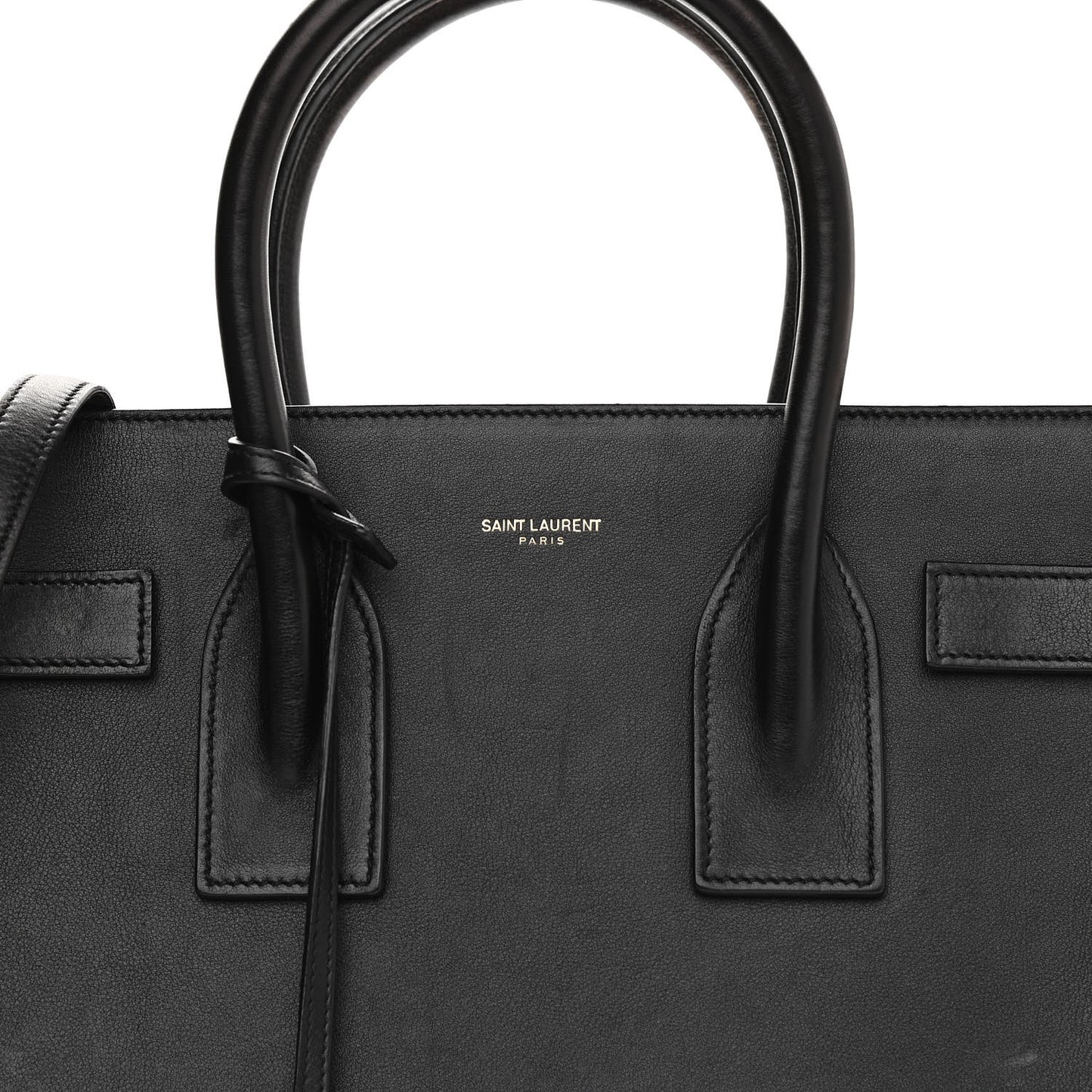 Calfskin Small Sac De Jour Black