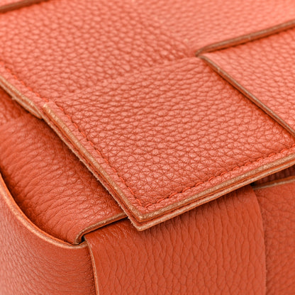 Bottega Veneta Grained Calfskin Maxi Intreccio Cassette Crossbody Bag Maple 9 of 12