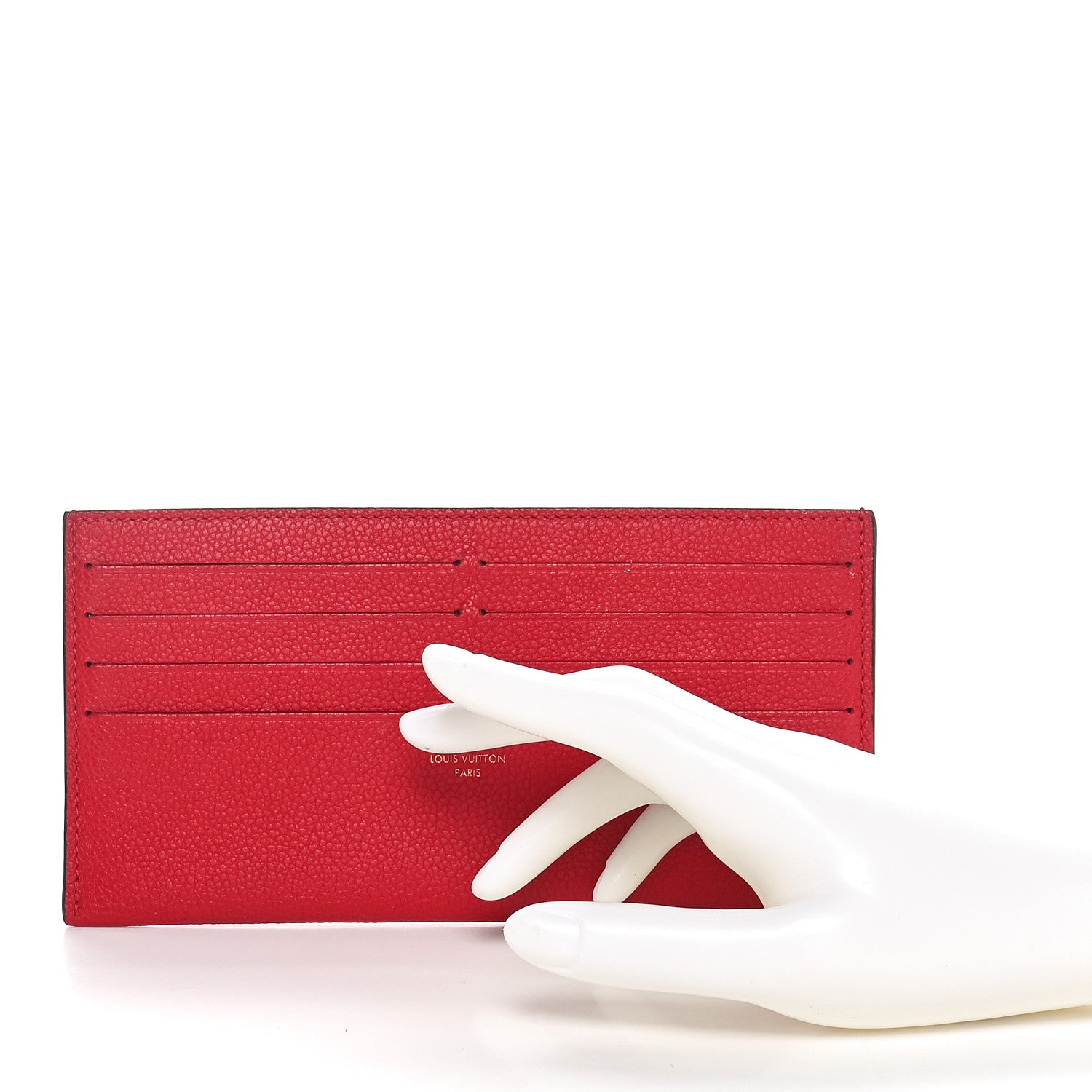 Louis Vuitton Calfskin Felicie Card Holder Insert Cherry 2 of 6