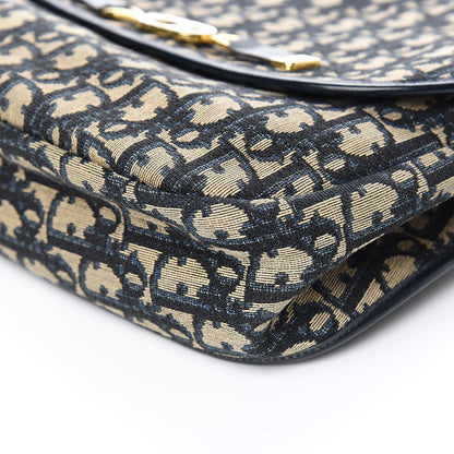 Christian Dior Monogram Flap Navy Blue 8 of 9