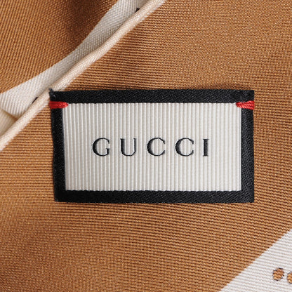 Gucci Silk GG Web Kisses Square Scarf 3 of 5