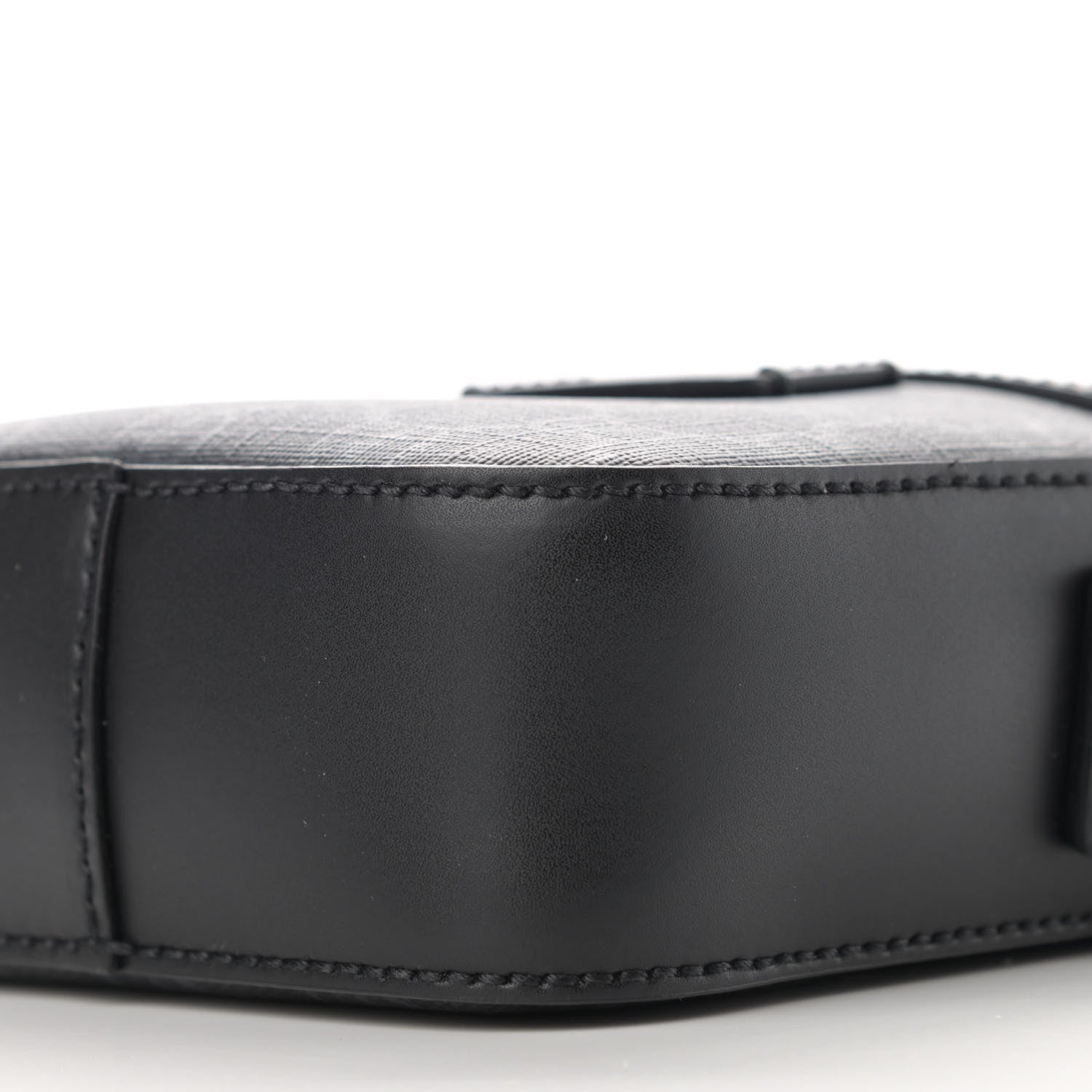 Gucci GG Supreme Monogram Appia Calfskin Web Small Camera Messenger Bag Black Grey 10 of 11