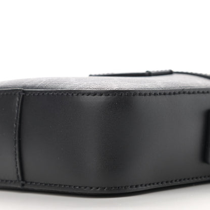 Gucci GG Supreme Monogram Appia Calfskin Web Small Camera Messenger Bag Black Grey 10 of 11
