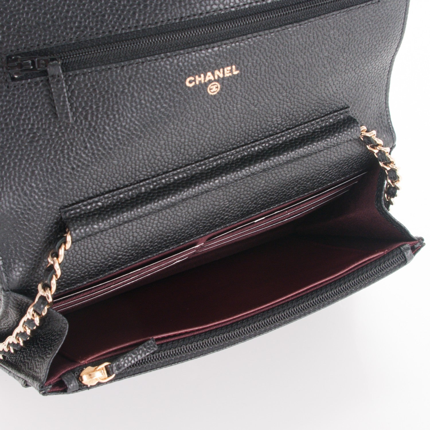 Chanel Caviar Quilted Wallet On Chain WOC Black 5 of 8
