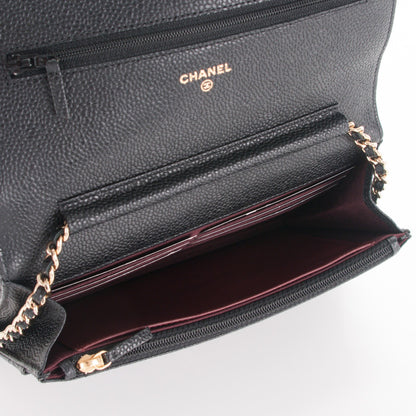 Chanel Caviar Quilted Wallet On Chain WOC Black 5 of 8