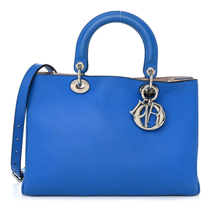 Christian Dior Smooth Calfskin Medium Diorissimo Tote Bleu Nosy Rose Tendre 1 of 12