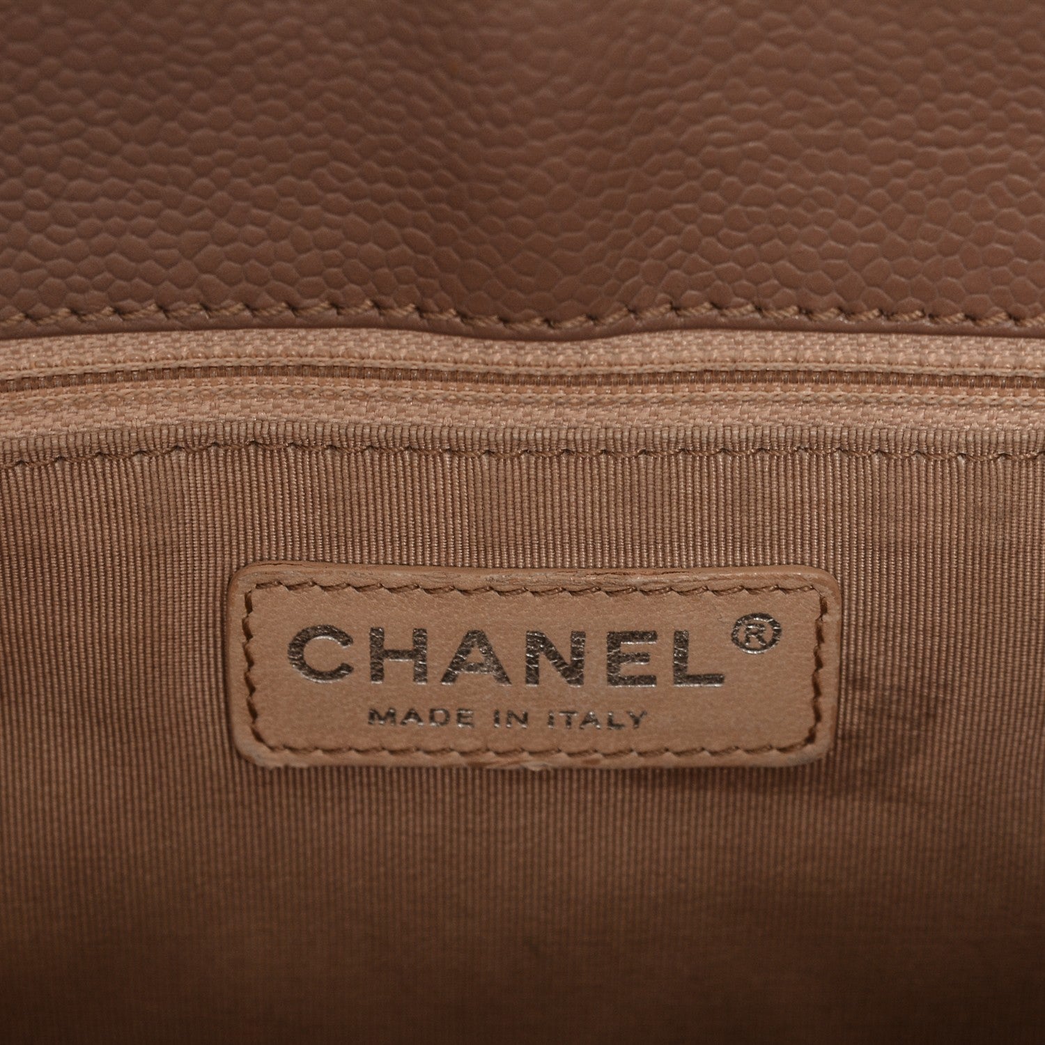 Chanel Caviar Quilted Grand Shopping Tote GST Taupe 6 of 8