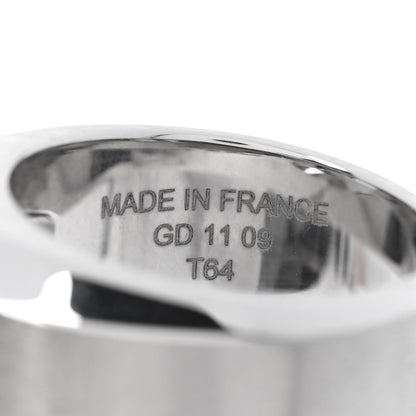 Hermes Stainless Steel Men's Delta Ring 64 4 of 5