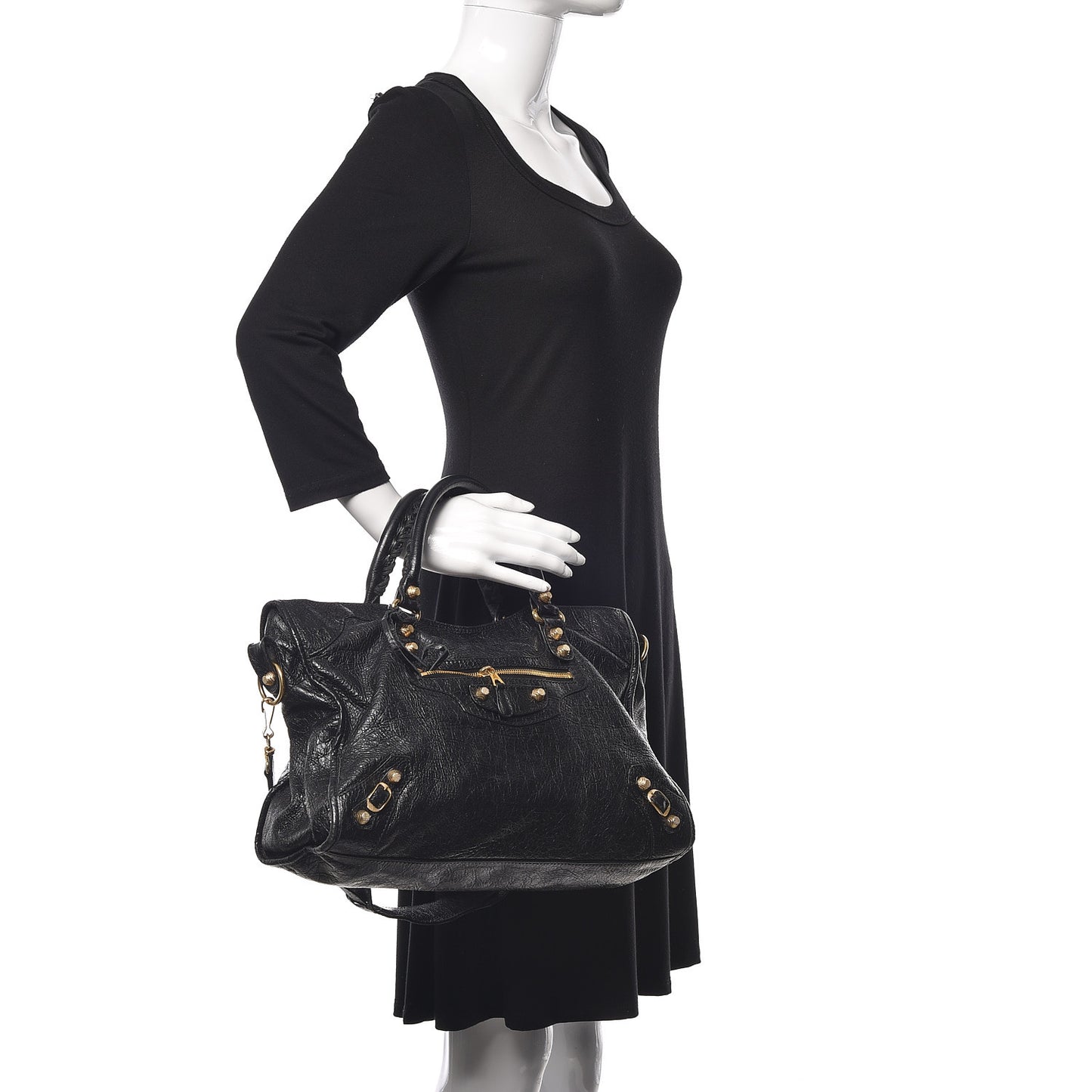 Agneau Giant 12 Gold Hardware City Black