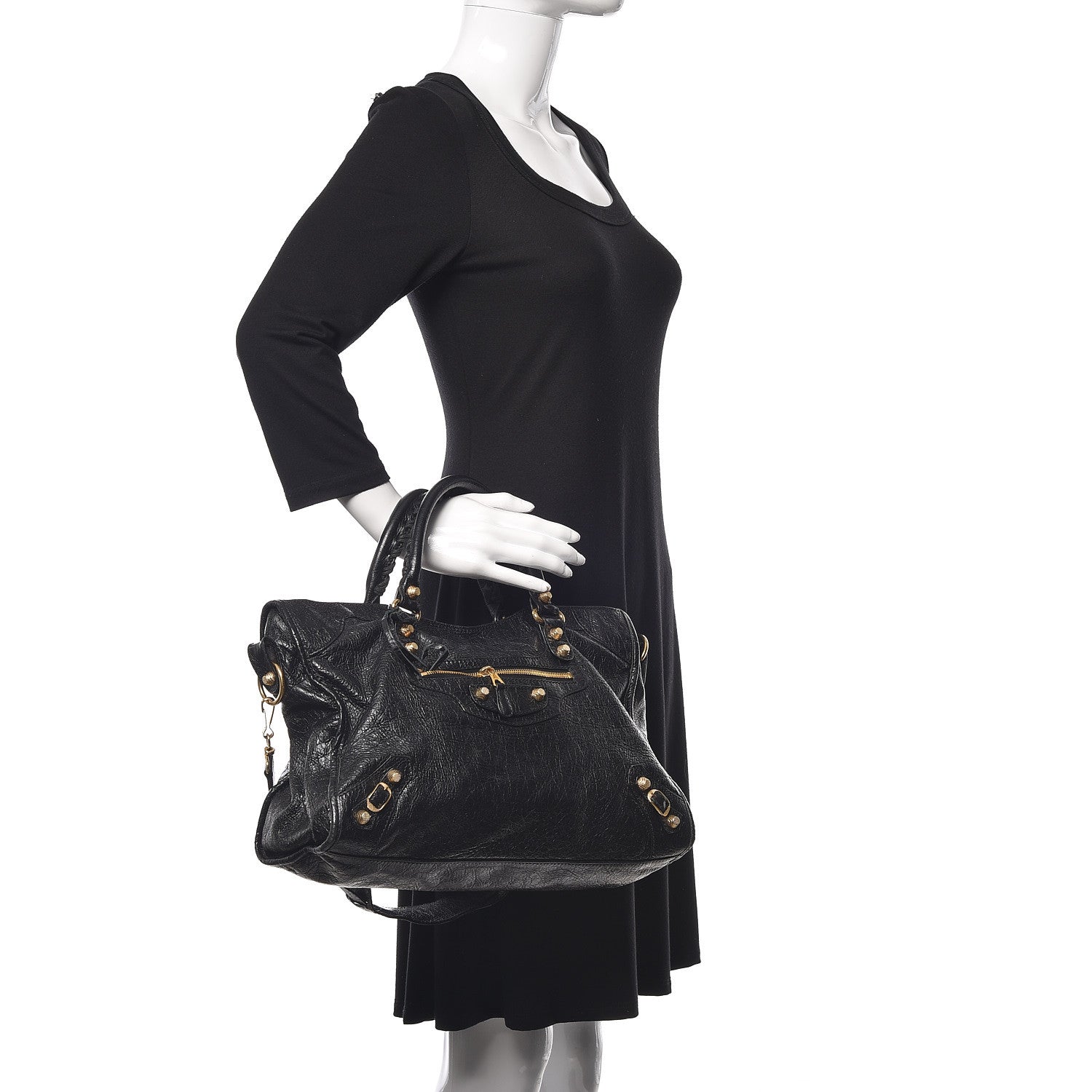 Balenciaga Agneau Giant 12 Gold Hardware City Black 3 of 10
