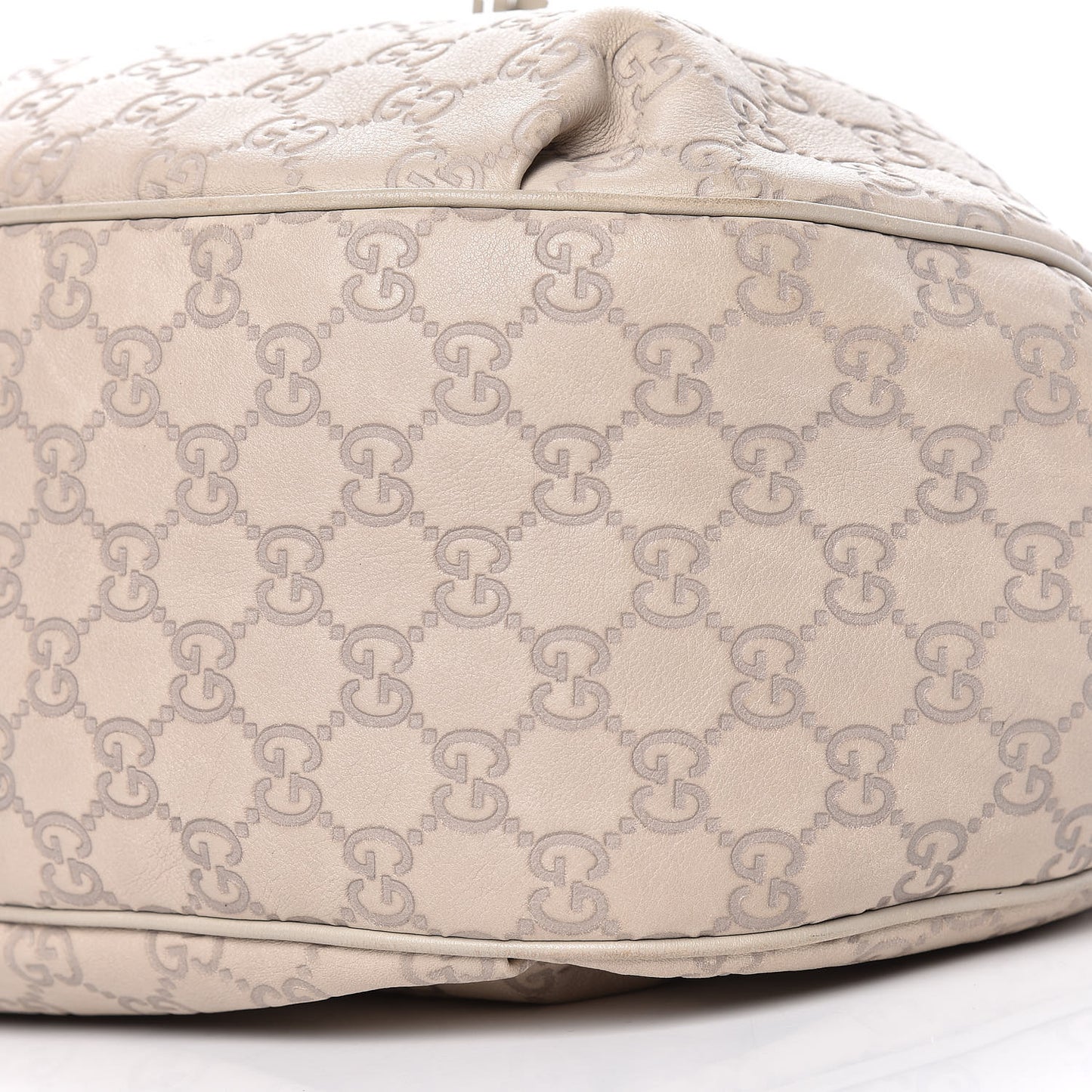 Guccissima Signature Medium Emily Hobo Mystic White