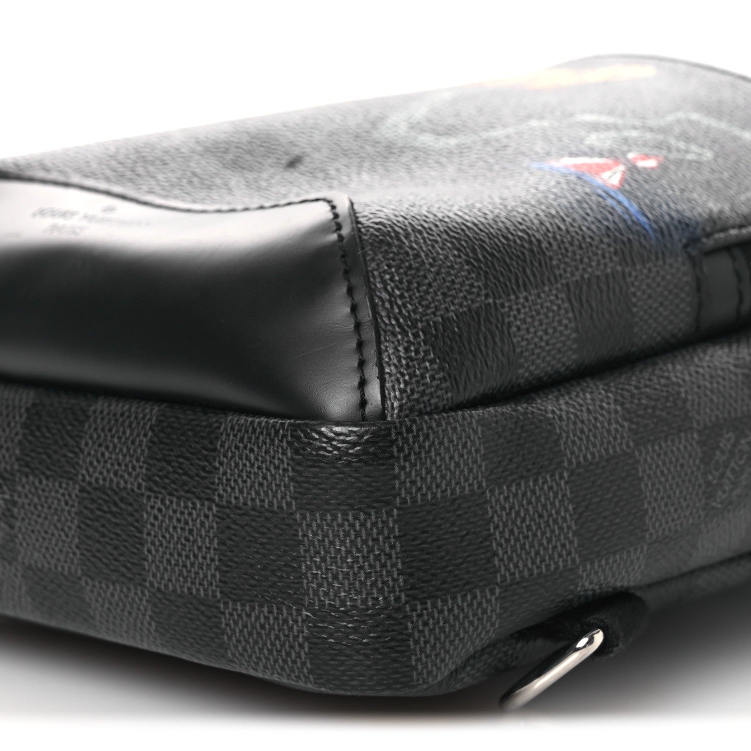 Louis Vuitton Damier Graphite World Map Avenue Sling Backpack 9 of 10