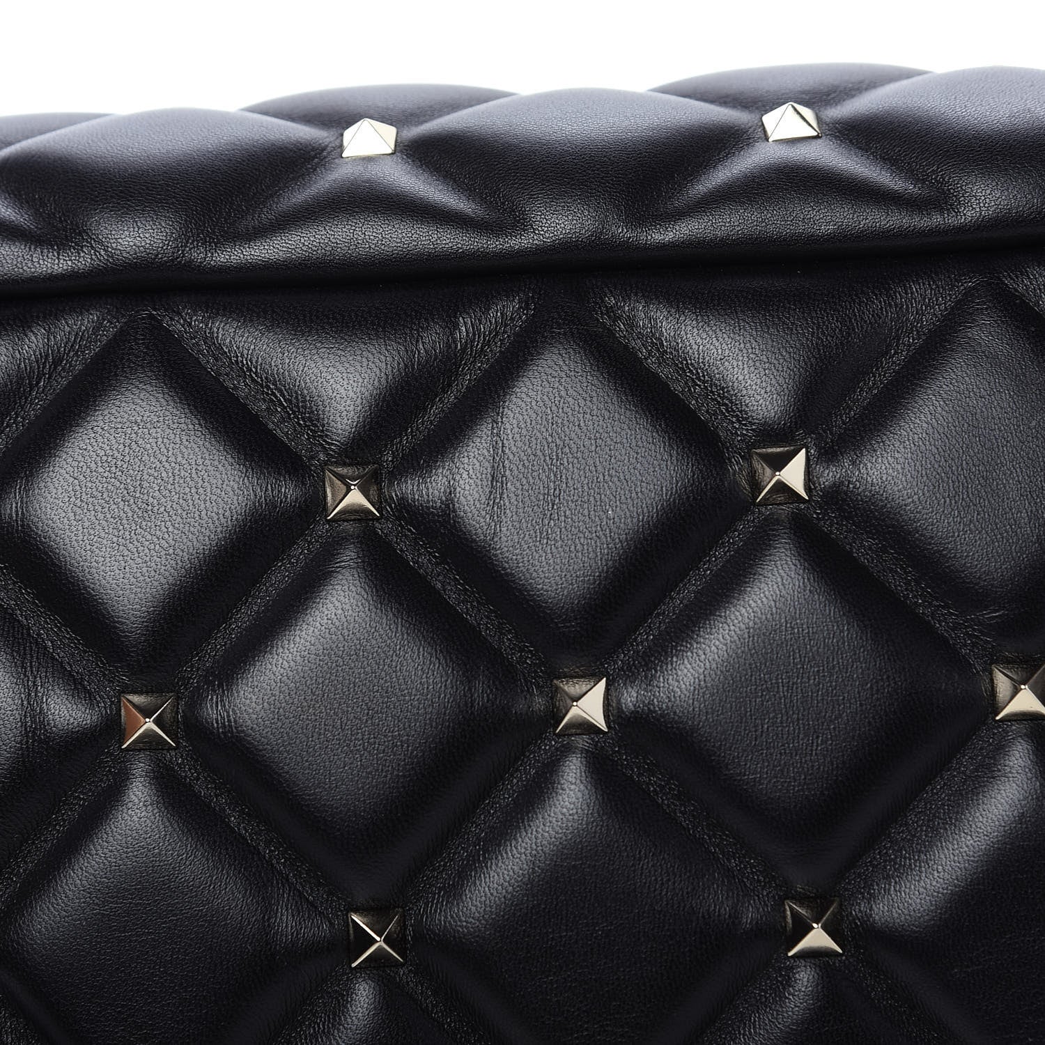 Valentino Garavani Nappa Candystud Double Handle Shoulder Bag Black 7 of 9