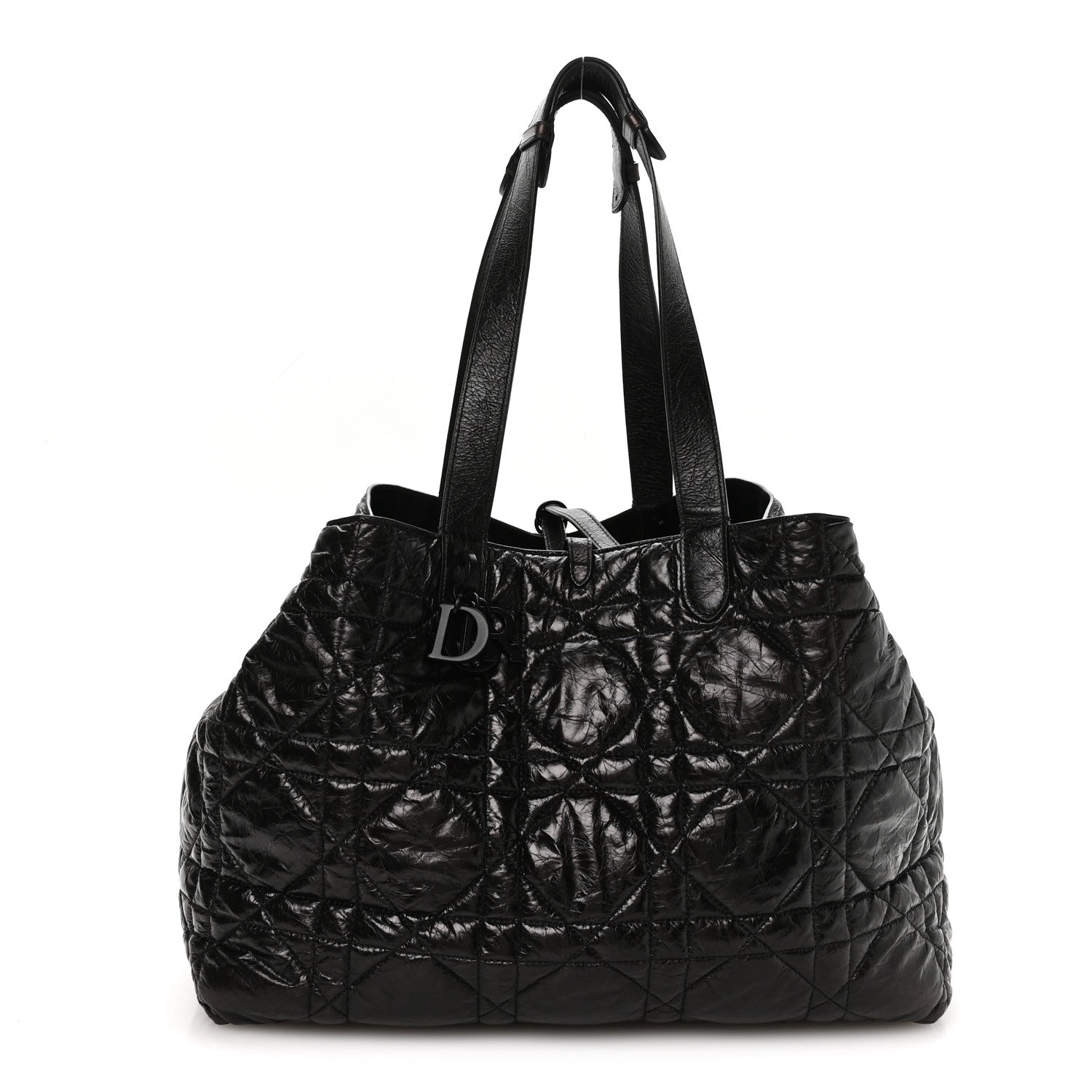 Christian Dior Crinkled Calfskin Macrocannage Large Toujours Black 1 of 10
