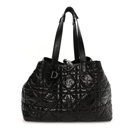 Christian Dior Crinkled Calfskin Macrocannage Large Toujours Black 1 of 10