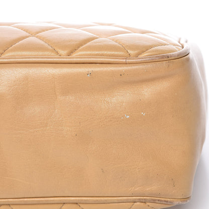 Chanel Lambskin Quilted Tote Beige 26 of 30
