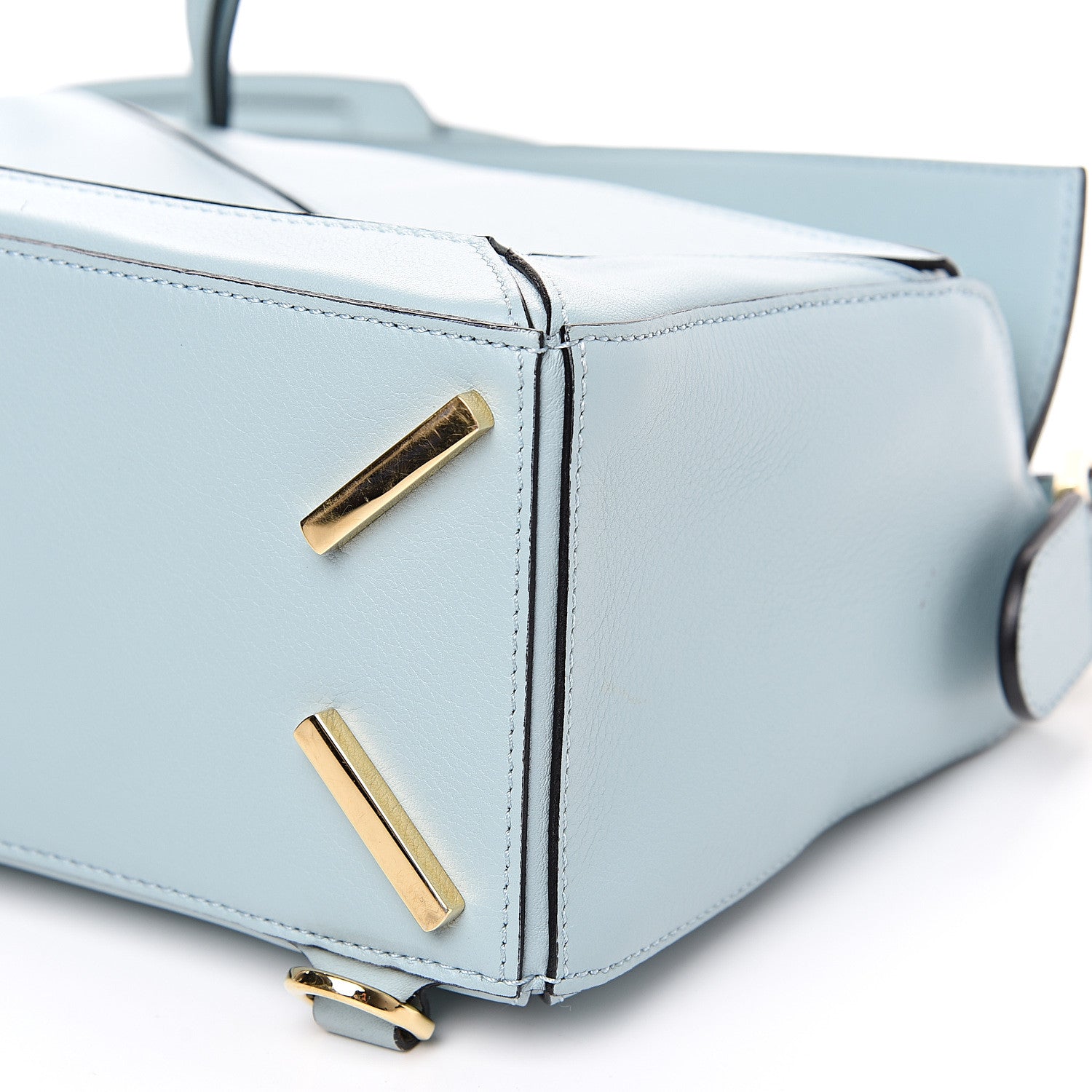 Loewe Calfskin Small Puzzle Bag Aqua 11 of 12