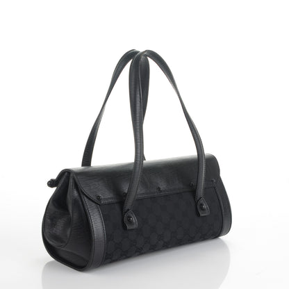 Gucci Monogram Bamboo Bullet Bag Black 3 of 7