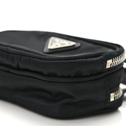 Prada Nylon Saffiano Mini Top Handle Bag Black 10 of 14
