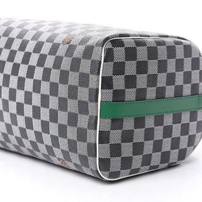 Louis Vuitton Damier Speedy Bandouliere 30 Black White 8 of 10