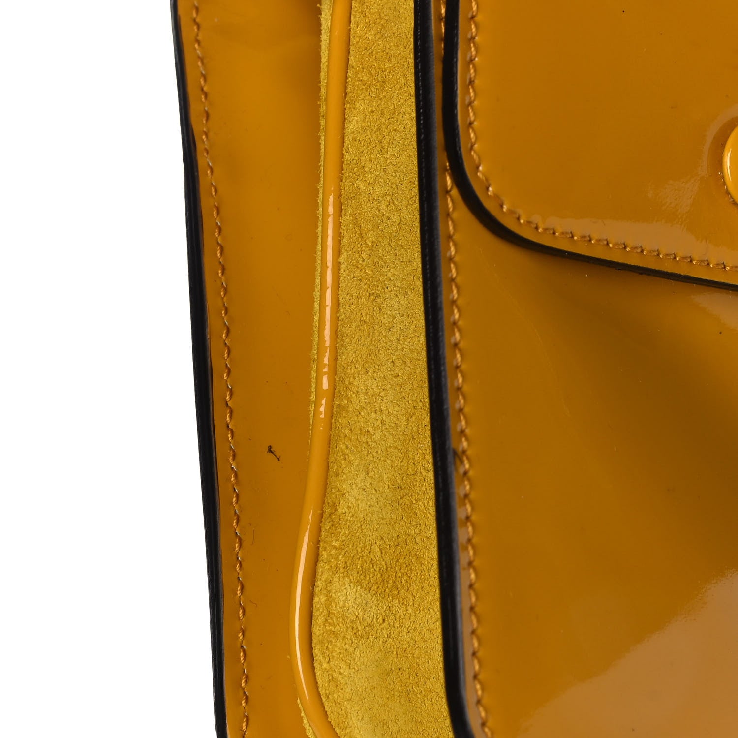 Gucci Patent Studded Wristlet Yellow 15 of 16