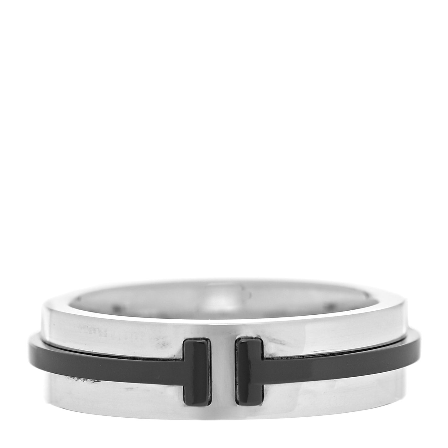 Sterling Silver Titanium T Two Ring 53 6.25