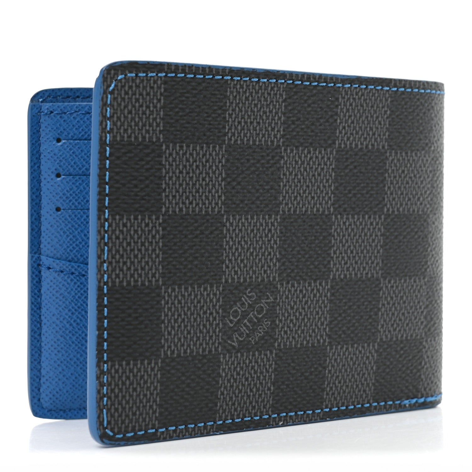Louis Vuitton Damier Graphite Slender Wallet Blue 2 of 6