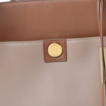 Burberry Calfskin Medium Society Top Handle Bag Brown 11 of 12