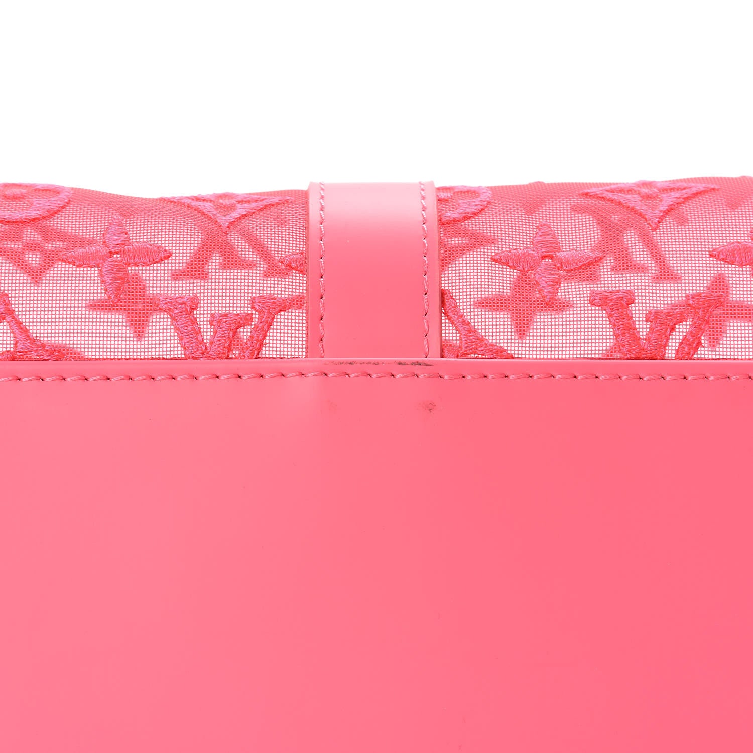 Louis Vuitton Monogram Fluo See Through Keepall Bandouliere 50 Rose 12 of 13